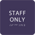 Staff Only ADA Sign - 6" x 6"