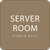 Server Room ADA Sign - 6" x 6"