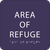 Purple Area of Refuge ADA Sign