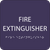 Purple Fire Extinguisher ADA Sign