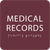 Burgundy Medical Records ADA Sign