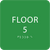 Green Floor 5 Level Identification Sign