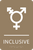 Light Brown Inclusive Gender Neutral Bathroom Sign