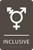 Olive Inclusive Gender Neutral Bathroom Sign