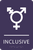 Violet Inclusive Gender Neutral Bathroom Sign