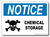 Notice Chemical Storage Sign
