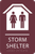 ADA Storm Shelter Sign - 6" x 9"
