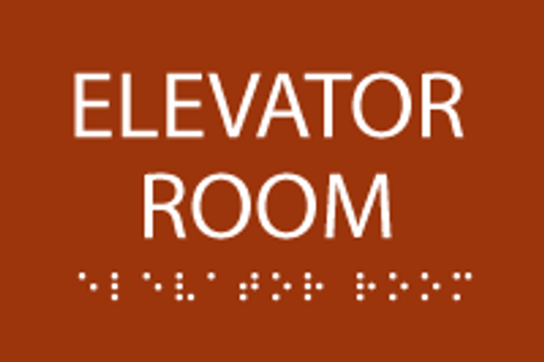 Elevator Room ADA Sign