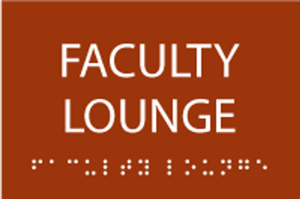 ADA Faculty Lounge Sign