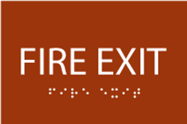 ADA Fire Exit Sign