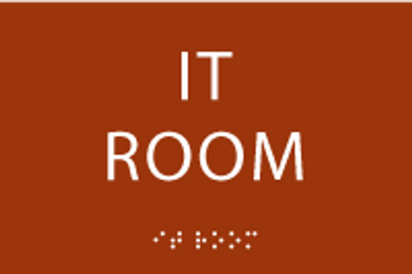 IT Room ADA Sign