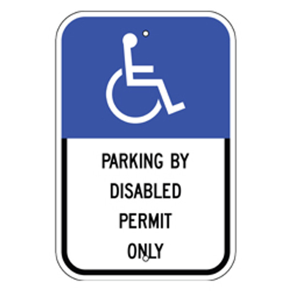 Florida Handicap Parking Sign - Parking by Disabled Permit Only