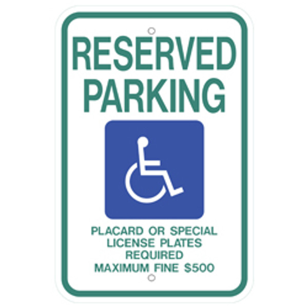 Hawaii Handicap Reserved Parking Sign