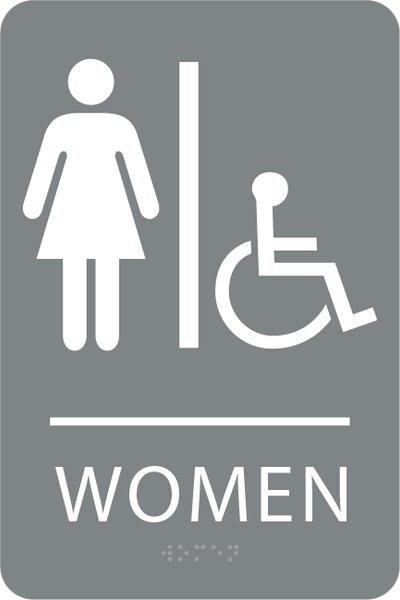 ADA Women Accessible Sign