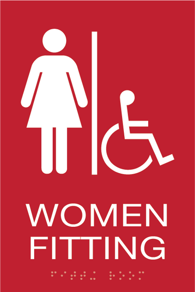 Bealls Inc Red Women Fitting Room Sign
