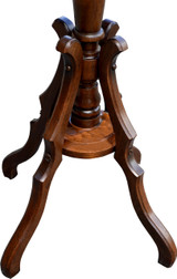 SOLD Victorian Burl Walnut Candle Stand