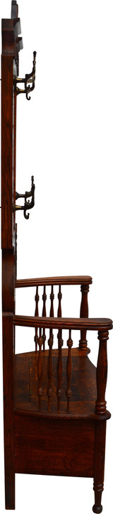 SOLD Victorian Oak Carved Hall Tree SOLD Victorian Oak Carved Hall Tree