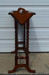 SOLD Oak Barley Twist Unusual Bookrack