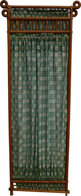 SOLD Stick and Ball Oak Dressing Screen