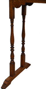 SOLD Oak Unusual Music Table