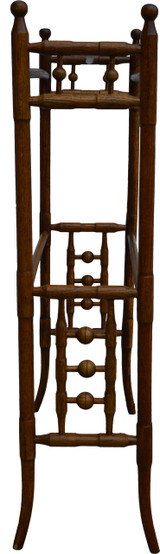 SOLD Oak Stick and Ball Towel Rack