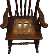 SOLD Oak Carved Original Finish Children’s Rocking Chair