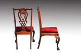 SOLD Antique Set of Six Centennial Mahogany Ball and Claw Dining Chairs