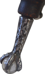 SOLD Victorian Oak Ball and Claw Piano Stool