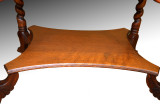 SOLD Oak Carved Lion Face Library Table