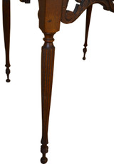 SOLD Dainty and Delicate Carved Oak Parlor Stand