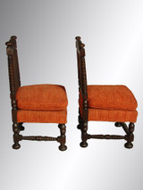 SOLD Pair of Boudoir Carved Chairs