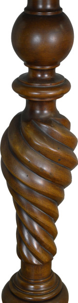 SOLD Mahogany Twisted Post Ball and Claw Pedestal by Merklen