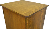 SOLD Oak Tiger Sawn Record Cabinet