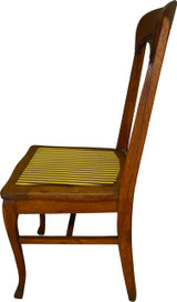 SOLD Antique Set of Six Oak Carved Dining Chairs