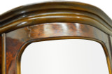SOLD Burl Walnut Bevel Glass China Cabinet