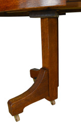 SOLD Mission Round Oak Dining Table