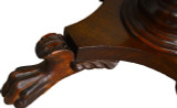 SOLD Empire Drop Leaf Work Table Acanthus Carved