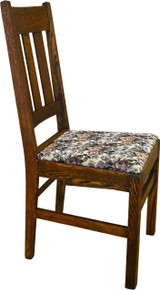 SOLD Set of 5 Oak Mission Dining Chairs