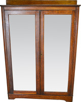 SOLD Oak Larkin Two Door Victorian Bookcase