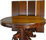 SOLD Victorian Burl Walnut Banquet Dining Table Opens 16 FEET long!!!