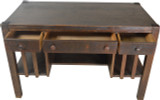 SOLD Mission Oak Flat Top Desk with Bookcases