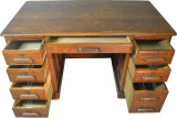 SOLD Oak Lawyers Flat Top Desk