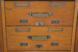 SOLD Oak Library Bureau of Congress Small File Cabinet