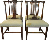 SOLD Set of 10 Solid Mahogany Formal Dining Chairs