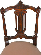 SOLD Victorian Walnut with Burl Carved Dainty Ladies Desk Chair SOLD Victorian Walnut with Burl Carved Dainty Ladies Desk Chair