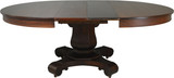 SOLD Mahogany 54 inch Empire Fluted Pedestal Banquet Table