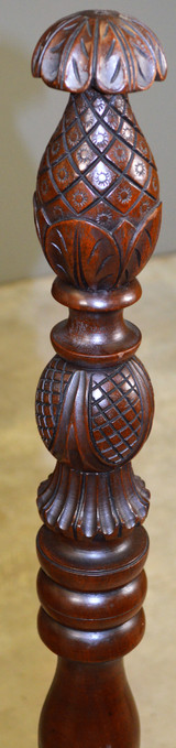 SOLD Pair of Pineapple Acanthus Carved Twin Size Beds