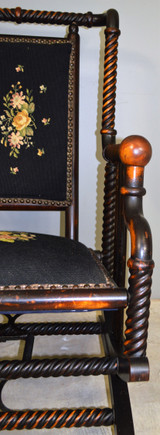 SOLD Carved Walnut Victorian Hunzinger Platform Rocker – Unusual