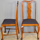 SOLD Set of Six Oak Queen Anne Dining Chairs – Unusual