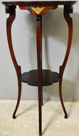 SOLD Victorian Plant Stand with Brass Trim